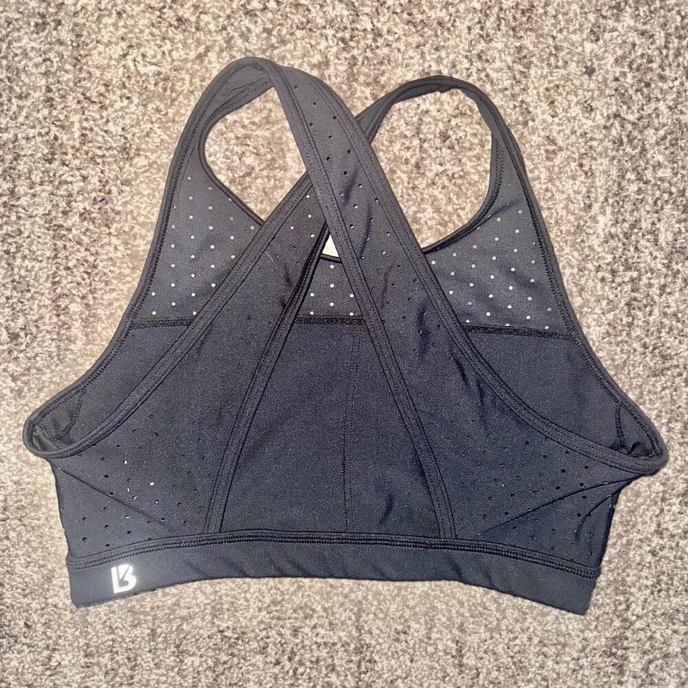 Buffbunny Allure Laser Cut Dotted Sports Bra in Black Size Medium - Picture 4 of 10